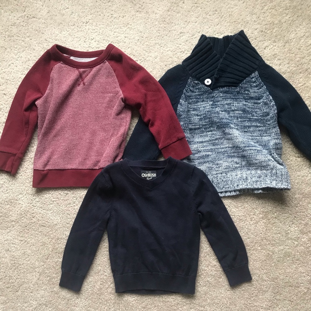 Toddler boy sweater bundle